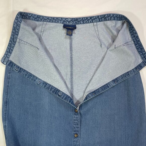 Charter Club Maxi Denim Skirt- Size 16 - Picture 10 of 12